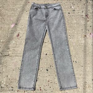 dg2 diane gilman jeans Denim women’s 2 28 X‎ 28 acid wash gray black Mid Rise